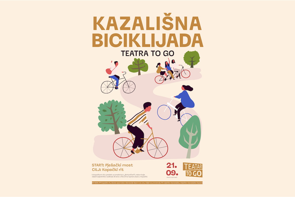 Kazališna biciklijada - bicikliranje, predstava, sadnja drveća